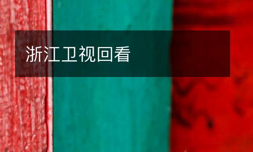 浙江衛視回看