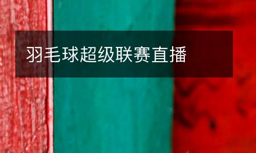 羽毛球超級聯賽直播