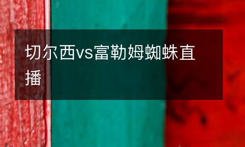 切爾西vs富勒姆蜘蛛直播