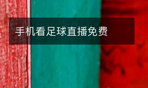 手機(jī)看足球直播免費(fèi)