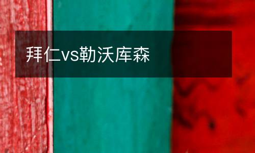 拜仁vs勒沃庫森